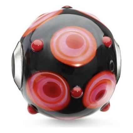 Miçangas femininas  K0281-017-10 (1,20 cm) Vermelho (1,2 cm)