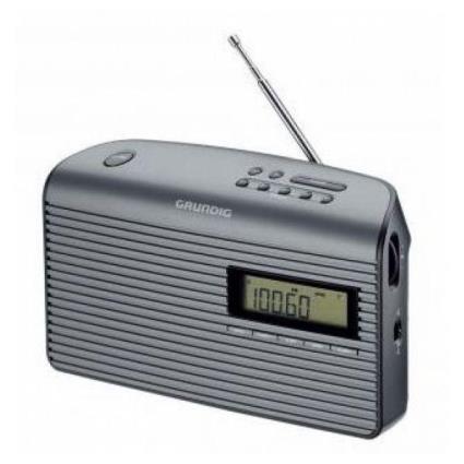 Rádio Transistor  MUSIC 61 LCD FM Cinzento
