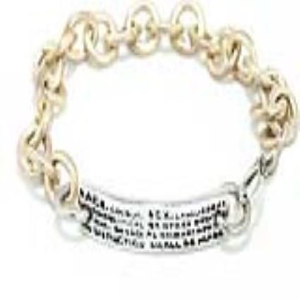 Bracelete feminino  DMHRBR01-BLANCO (19 cm) (19 cm)