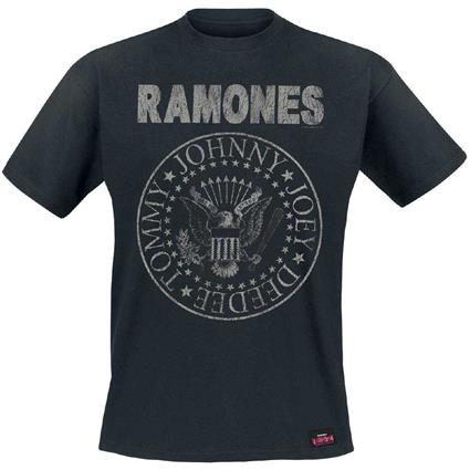 T-Shirt RAMONES Seal Hey Ho Back Print M