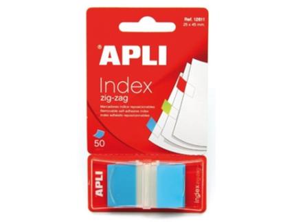 Bloco de Notas Aderentes Apli Index 50 Folhas Azul