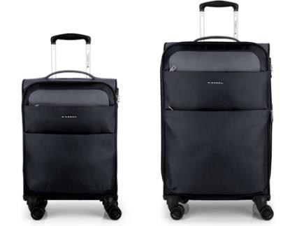 Conjunto 2 Malas de Viagem GABOL Cloud (92 L - Preto)