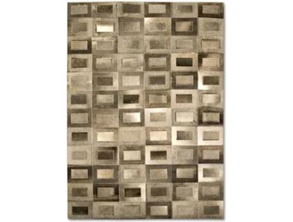 Tapete ZERIMAR Patchwork (Cinzento - 140x70 cm - Pele)