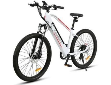 Bicicleta Elétrica SAMEBIKE MY275 Branco (Velocidade Máx: 32Km/h - Autonomia: 100Km)