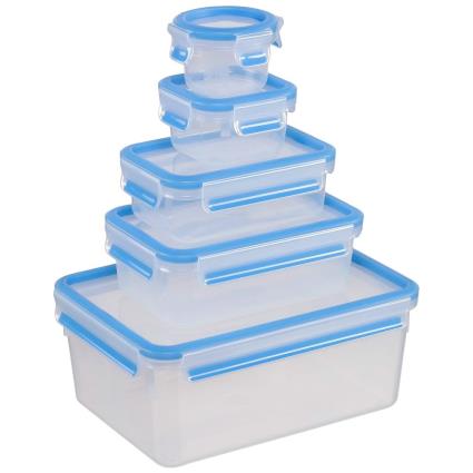 Emsa Food Clip&close 5 Units Transparente,Azul