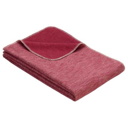 Ibena Lausanne Gots Certificated 140x200 Cm Blanket Vermelho