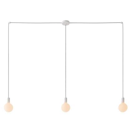 Creative Cables Spider Kit Hanging Lamp 3 Falls With Light Bulb Branco