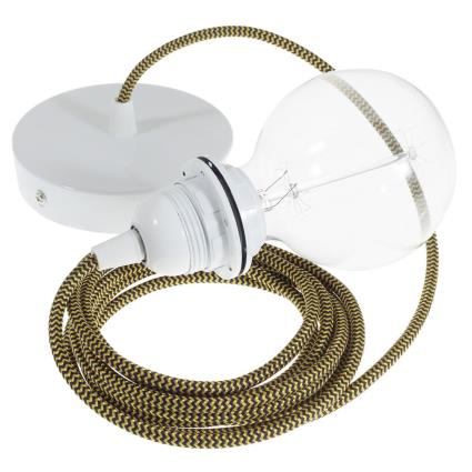 Creative Cables Rz24 Zigzag 2 M Hanging Lamp Pendel For Lampshade Preto