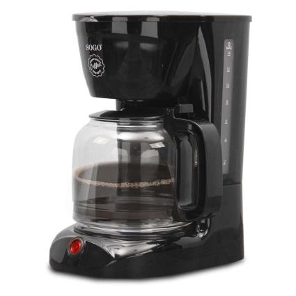 Sogo 1.25l Drip Coffee Maker Preto
