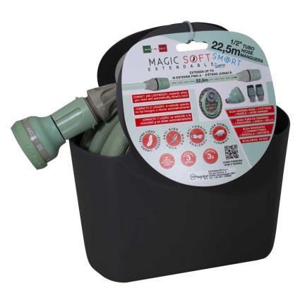 Idroeasy Magic Soft Smart 22.5 M Extensible Hose Preto