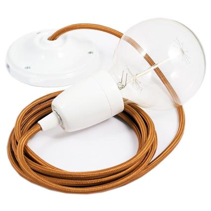 Creative Cables Rm22 2 M Hanging Lamp Pendel Castanho