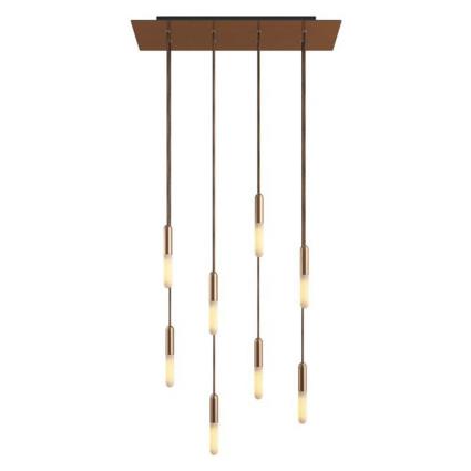 Creative Cables Rose-one Xxl Hanging Lamp 8 Falls Castanho