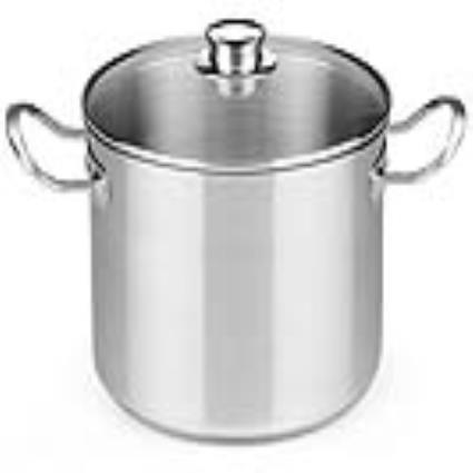 Panela com Tampa de Vidro  A343936 10,5 L Aço inoxidável