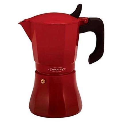 Oroley 215090511 Induction Moka Pot 12 Cups Vermelho