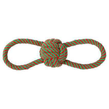 Freedog Double Handle Rope Ball Christmas Toy 30 Cm Verde