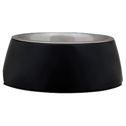 Freedog Melamina Stainless Steel Bowl 210ml Preto