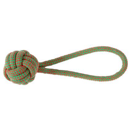 Freedog One Handle Rope Ball Christmas Toy 30 Cm Verde