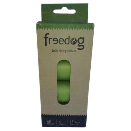 Freedog Biodegradable Bags 60 Units Verde