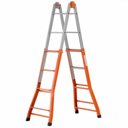 Gierre A0050 4+5 Steps Multifunction Ladder Laranja