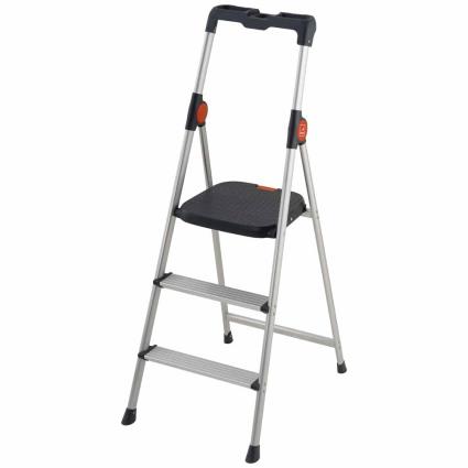 Gierre B333 3 Escalones Aluminum Ladder Preto