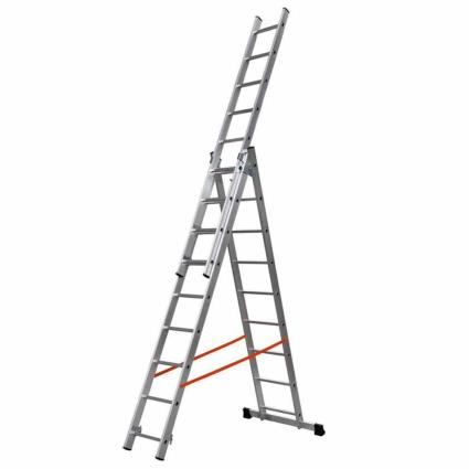 Gierre Modula Al415 3x9 Steps Articulated Aluminum Ladder Prateado