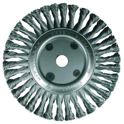 Osborn 0002653151 22.2 Mm Twisted Wire Circular Brush Prateado