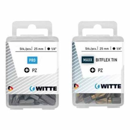 Witte Pz 1 Bitflex Tin 25 Mm Pozidriv Tips 15 Units Prateado