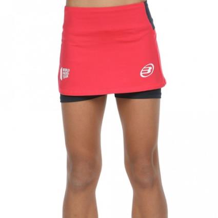 Falda Bullpadel Wpt Resoba Jr Carmesi Fluor Niña Rojo 14