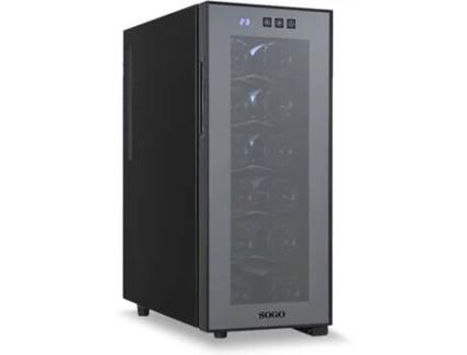 Cave de Vinho SOGO NEV-SS-21905 (12 Garrafas - Preto)