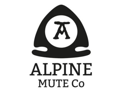 Alpine Mute Co. Violino / Viola Muda Escudo Estilo com Inserção de Latão Branc