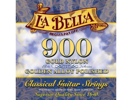 La Bella Conjunto de Cordas Clássico Triplo Nylon Nylon & Amp; Baixos Polidos E