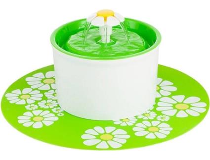 Bebedouro Automático para Cães e Gatos  Elétrico (Verde - 1.6L)