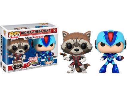 Conjunto de Figuras ! Marvel Rocket vs MegaMan X