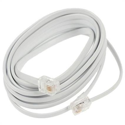 Cabo Telefónico  TC6P4C-3M (3 m) Branco