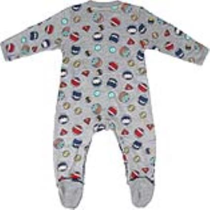 Babygrow de Manga Comprida para Bebé  Cinzento - 9 Meses