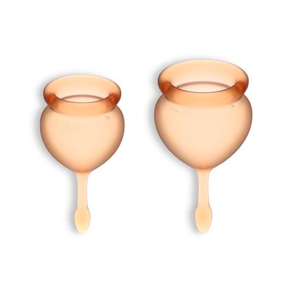 Copo Menstrual Gota Laranja