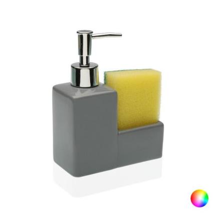Dispensador de Sabão Cerâmica (6 x 16,5 x 13 cm) - Cinzento