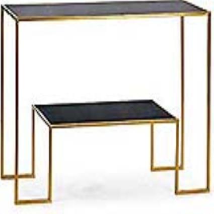 Hall de Entrada  Preto Metal (112 x 77 x 33 cm)