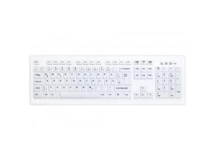 Teclado Lavável Desinfetável  AK-C8100F USB Branco