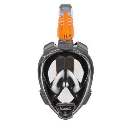 Ocean Reef Aria Qr+ Full Face Snorkeling Mask With Camera Holder  S-M