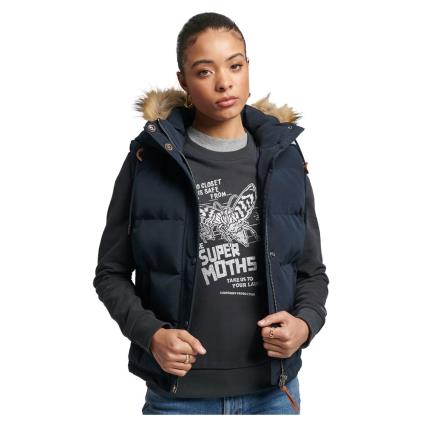Superdry Vintage Everest Faux Fur Vest  L