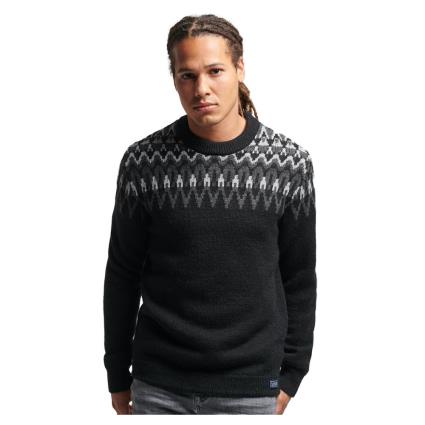 Superdry Vintage Fairisle Sweater Preto 2XL