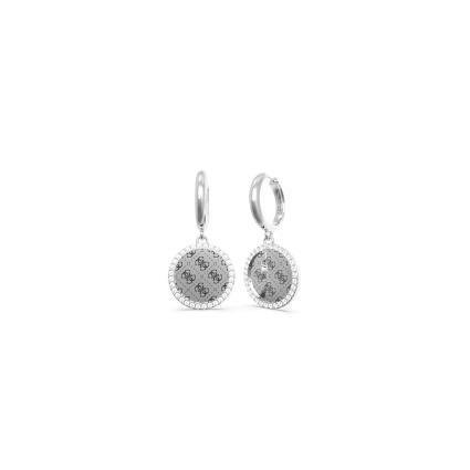 Guess Round Harmony Jube01158jwrht Earrings Prateado