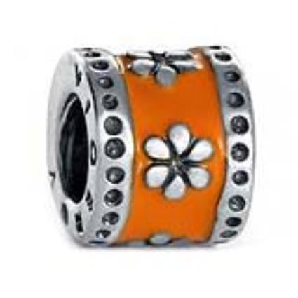 Miçangas femininas  VMM0088-04 Laranja (1 cm)