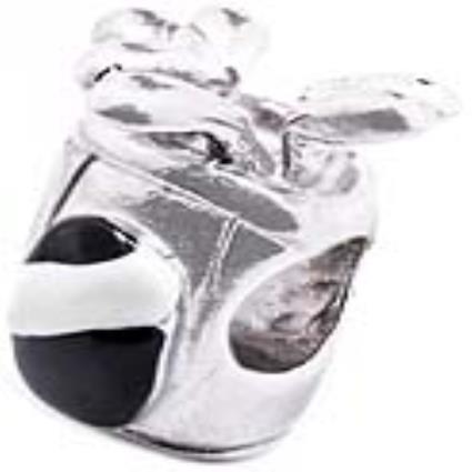 Miçangas femininas  VMM0251-11 Preto Prateado (1 cm)