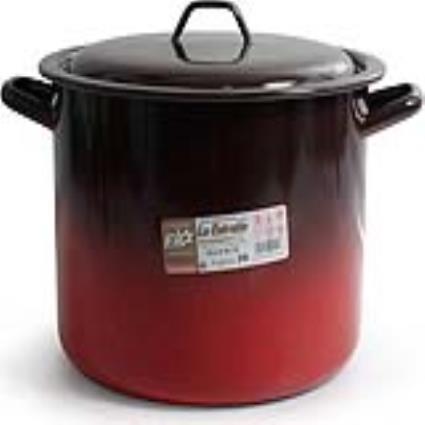 Caçarola com Tampa  Aço esmaltado vitrificado - Ø 26 cm - 11 L