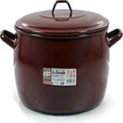 Caçarola com Tampa Teja  Aço esmaltado vitrificado - Ø 40 cm - 39,5 L