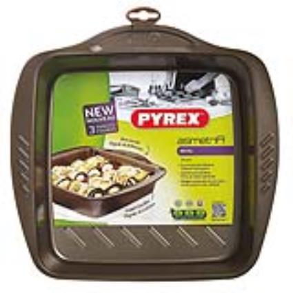 Travessa para o Forno  Asimetria Metal (24 x 24 cm)