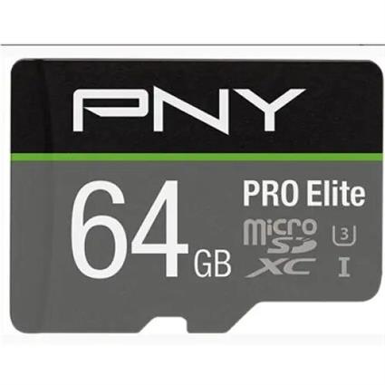 Cartão de Memória Micro SD com Adaptador  Pro Elite C10 - 64 GB