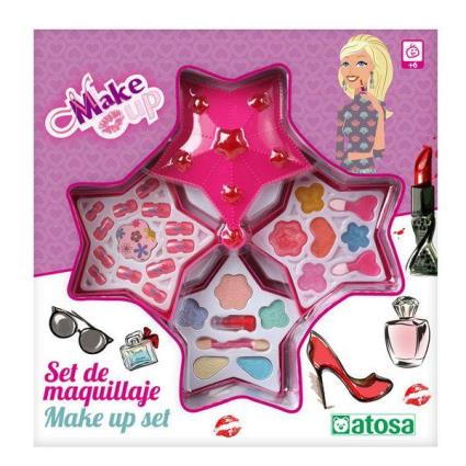 Conjunto de Maquilhagem Infantil Estrela Cor de rosa